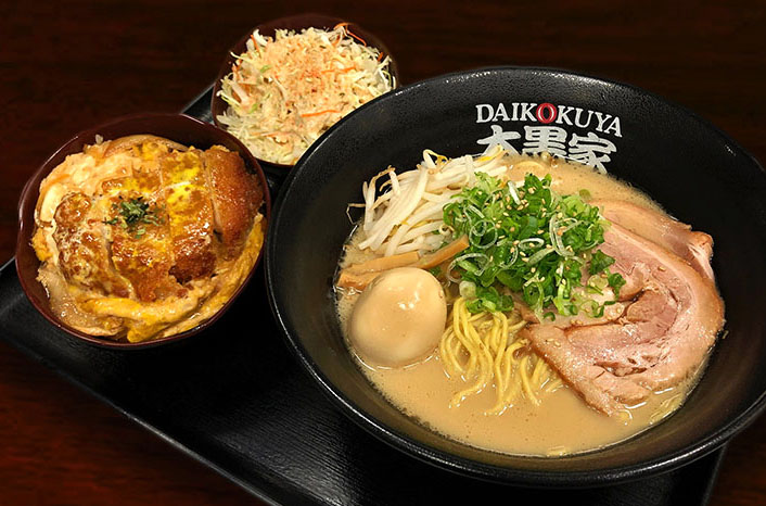 Daikoku Ramen + small pork cutlet bowl