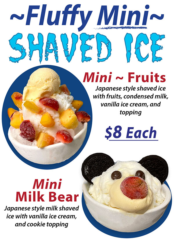 Mini Shaved Ice - Fruits and Milk Bear